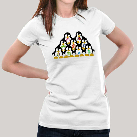 Tux Army Linux T-shirt for Women