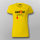 Vampire Funny Programming T-Shirt For Women