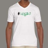 Vegan - Because I Give a Shit Men's v neck T-shirt online india