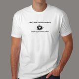 I Don't Drink Coffee To Wake Up Men's T-Shirt Online India