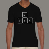 WASD Keys Men's v neck T-shirt online