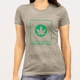100% Pure Veg - Women's Pot T-shirt