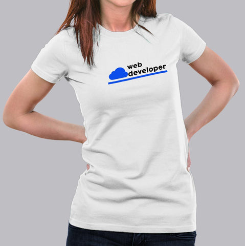 Web Developer T-Shirt For Women india