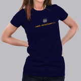 Funny Web Developer T-Shirt For Women India