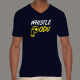 #WhistlePodu Men's V Neck CSK  T-shirt