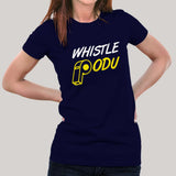 csk whistle podu tshirt