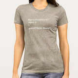 "Hello World" C Programming Women's T-shirt
