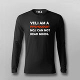Yes, I Am A Psychologist: Mind Matters Men's Tee
