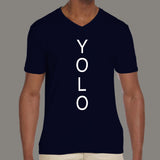 You Only Live Once YOLO Men's attitude v neck  T-shirt online india