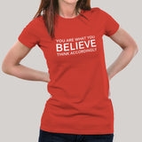 You Are What you Believe Women's T-shirt